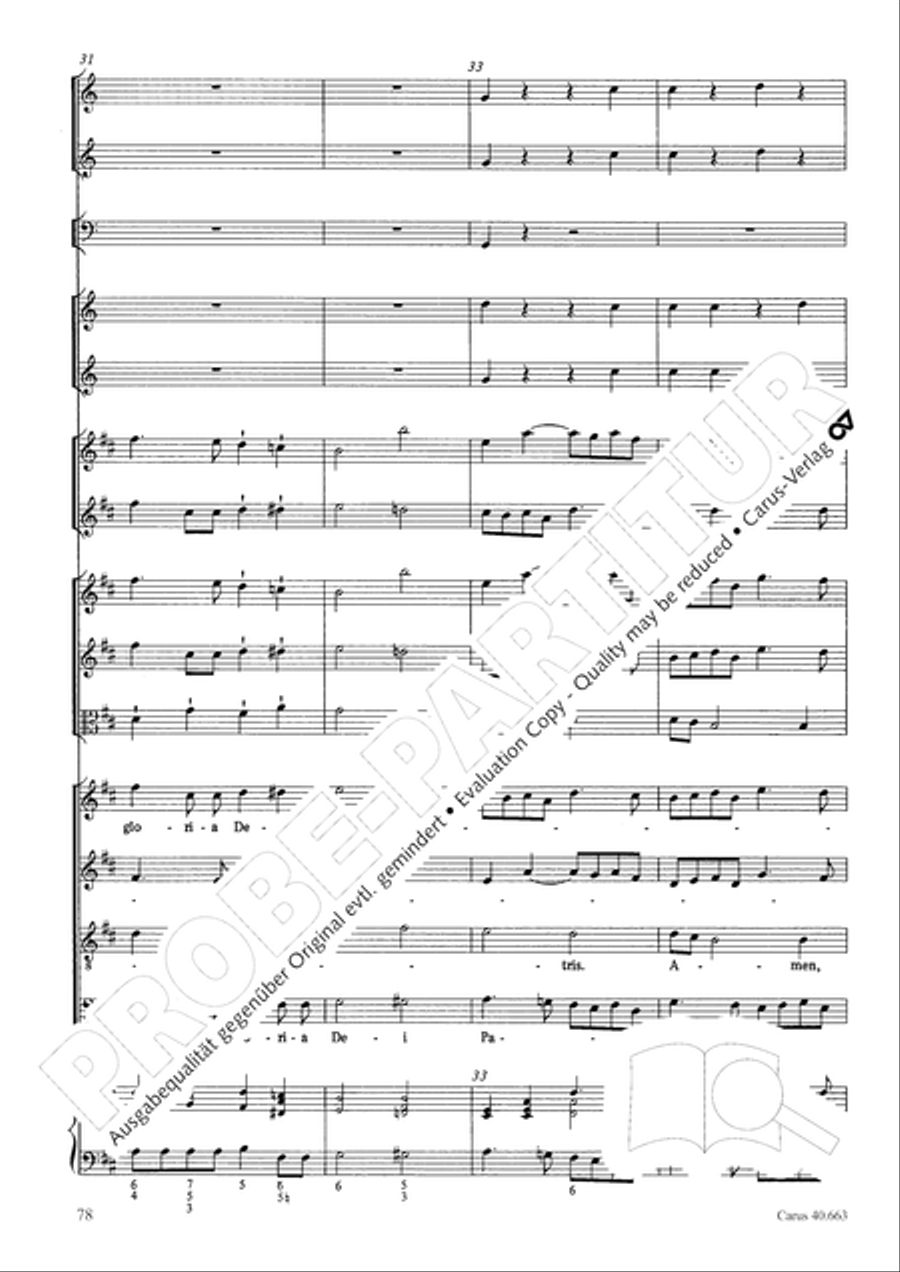 Mass in D minor (Missa in d) ATB scores gallery preview page 94