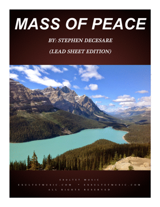 Book cover for Mass of Peace (Lead Sheet Edition)