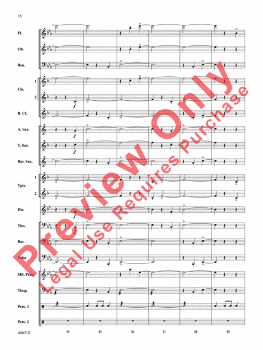 Suite of Carols, Selections from Concert Band scores gallery preview page 17
