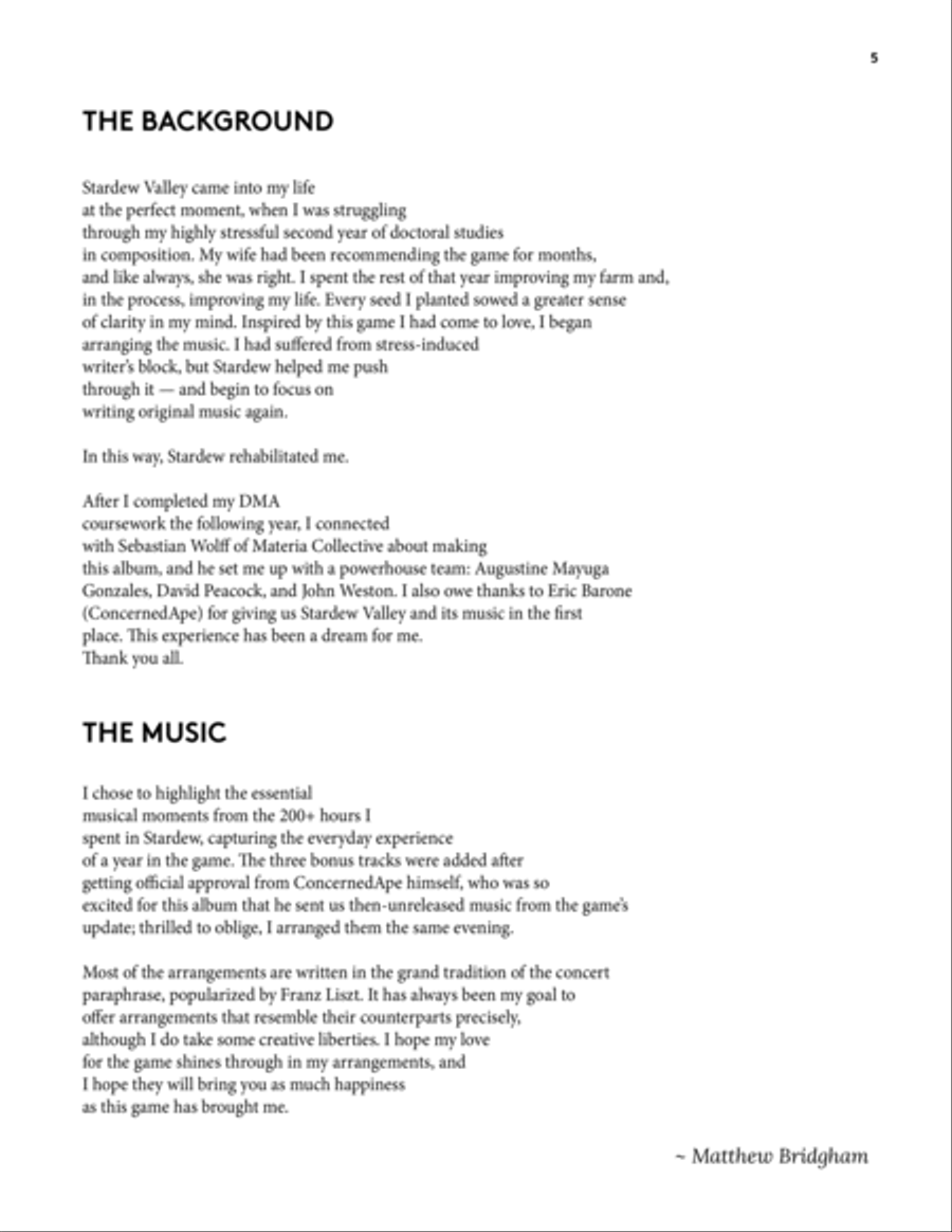 Stardew Valley Piano Collections (Complete Digital Book) Piano Solo scores gallery preview page 5
