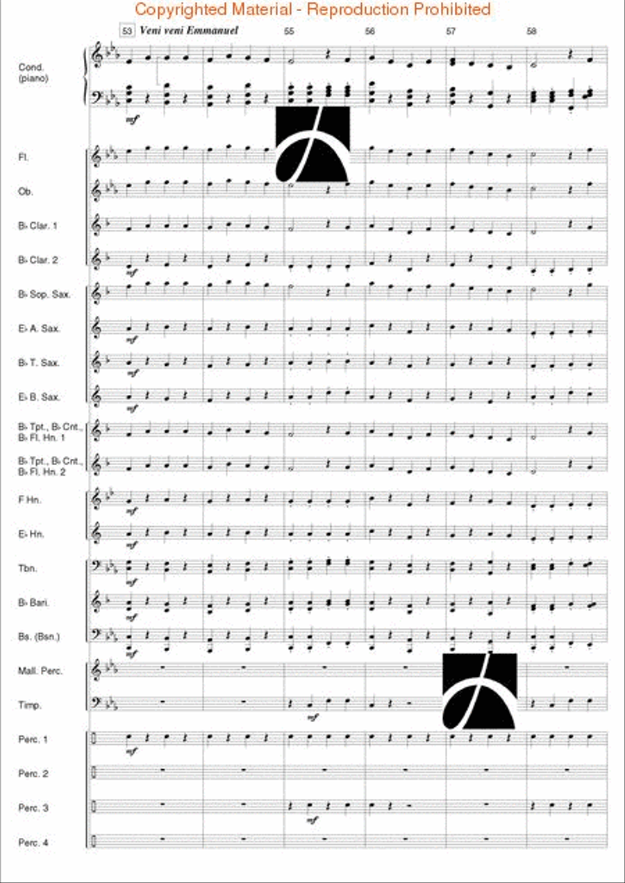 Band Time Christmas Band Time Christmas Concert Band scores gallery preview page 105