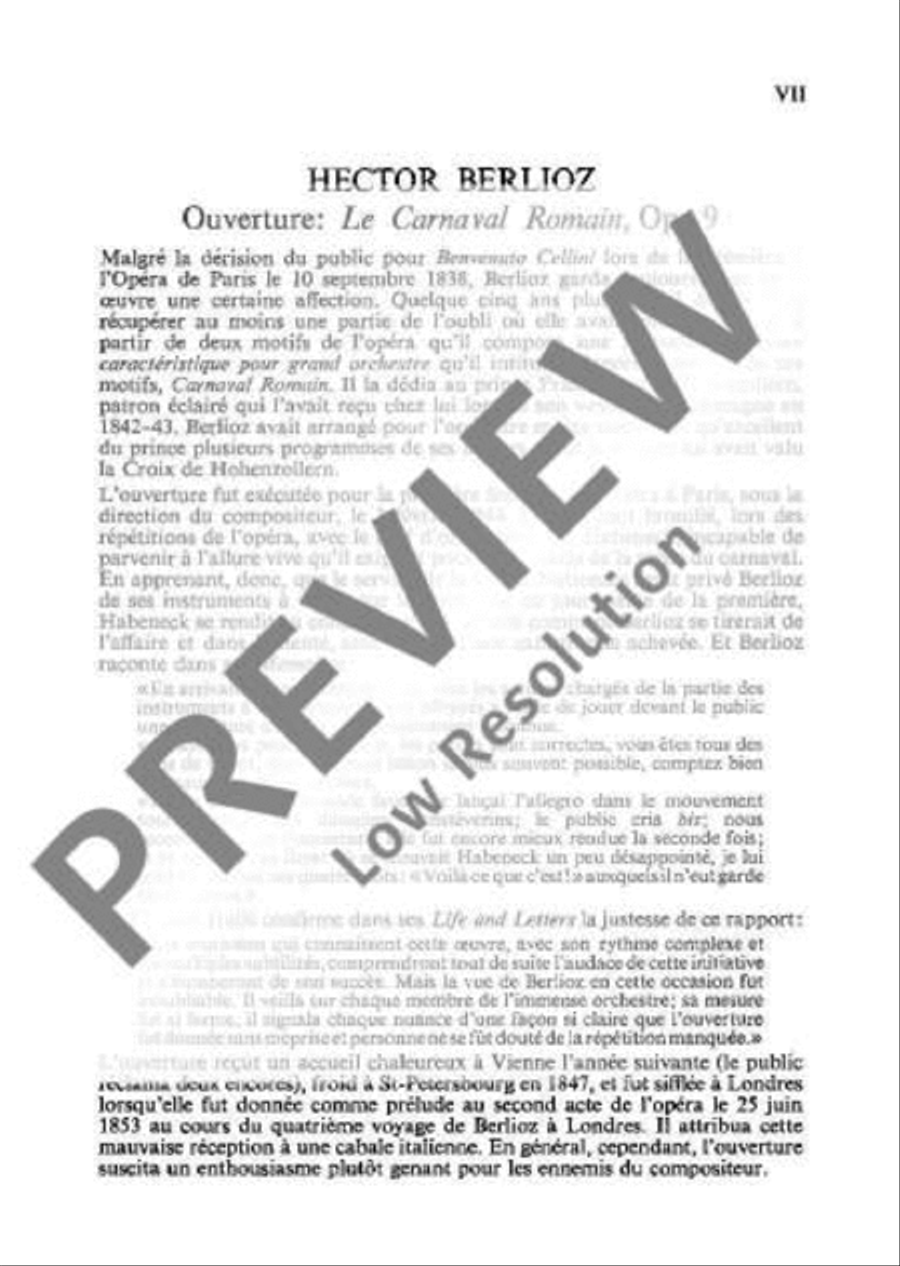 The Roman Carnival Orchestra scores gallery preview page 8