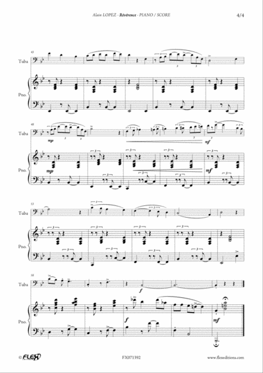 Reverence Reverence Euphonium scores gallery preview page 4