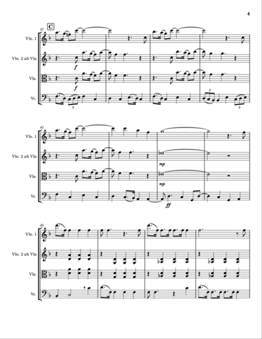 Baby, It's Cold Outside String Trio scores gallery preview page 4