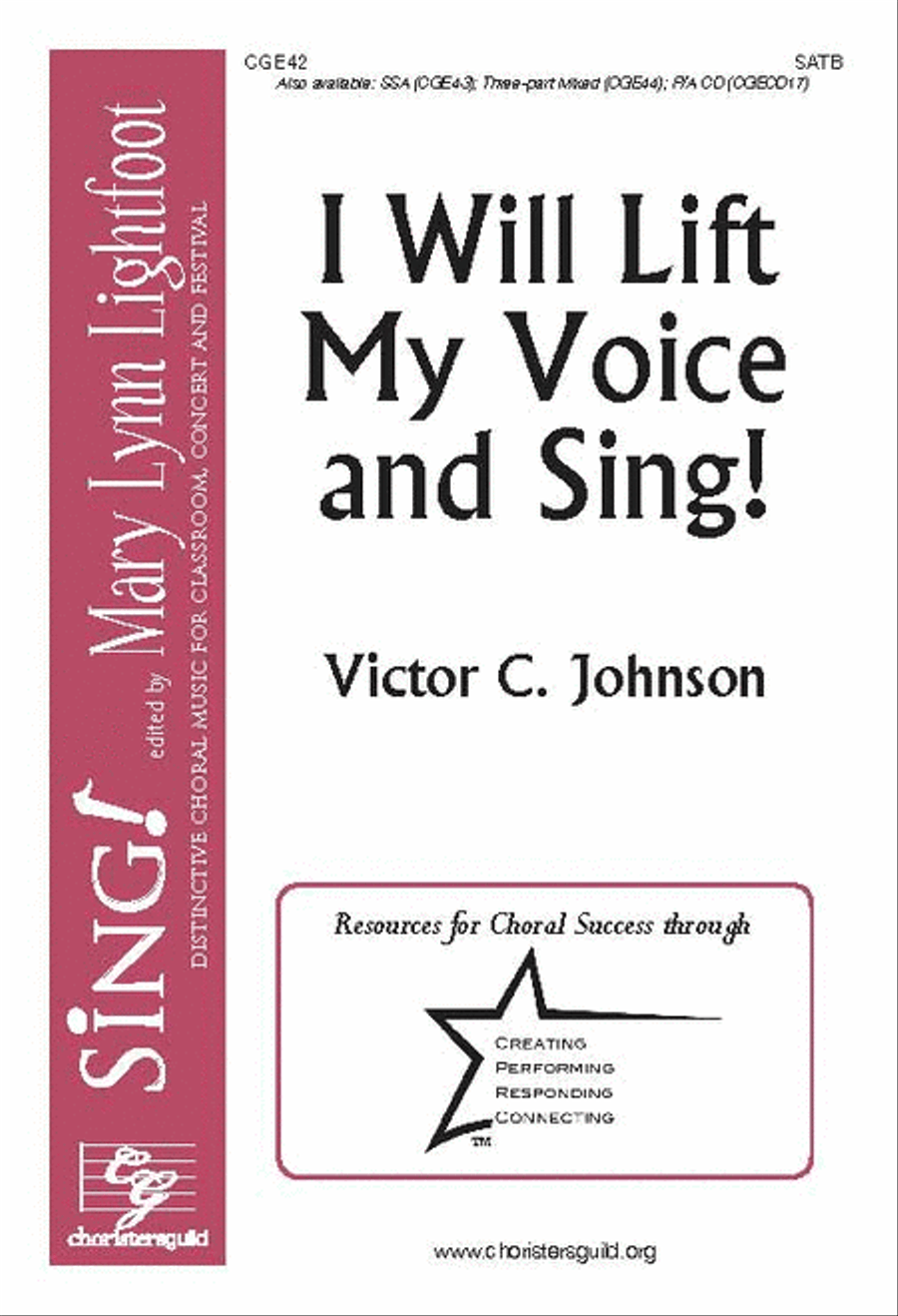 I Will Lift My Voice and Sing! (SATB) 4-Part scores gallery preview page 1