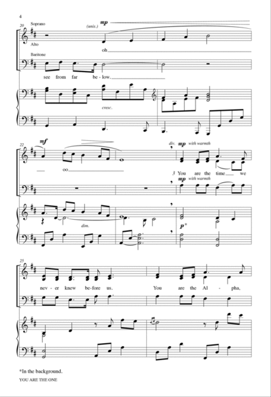 You Are the One 3-Part scores gallery preview page 4