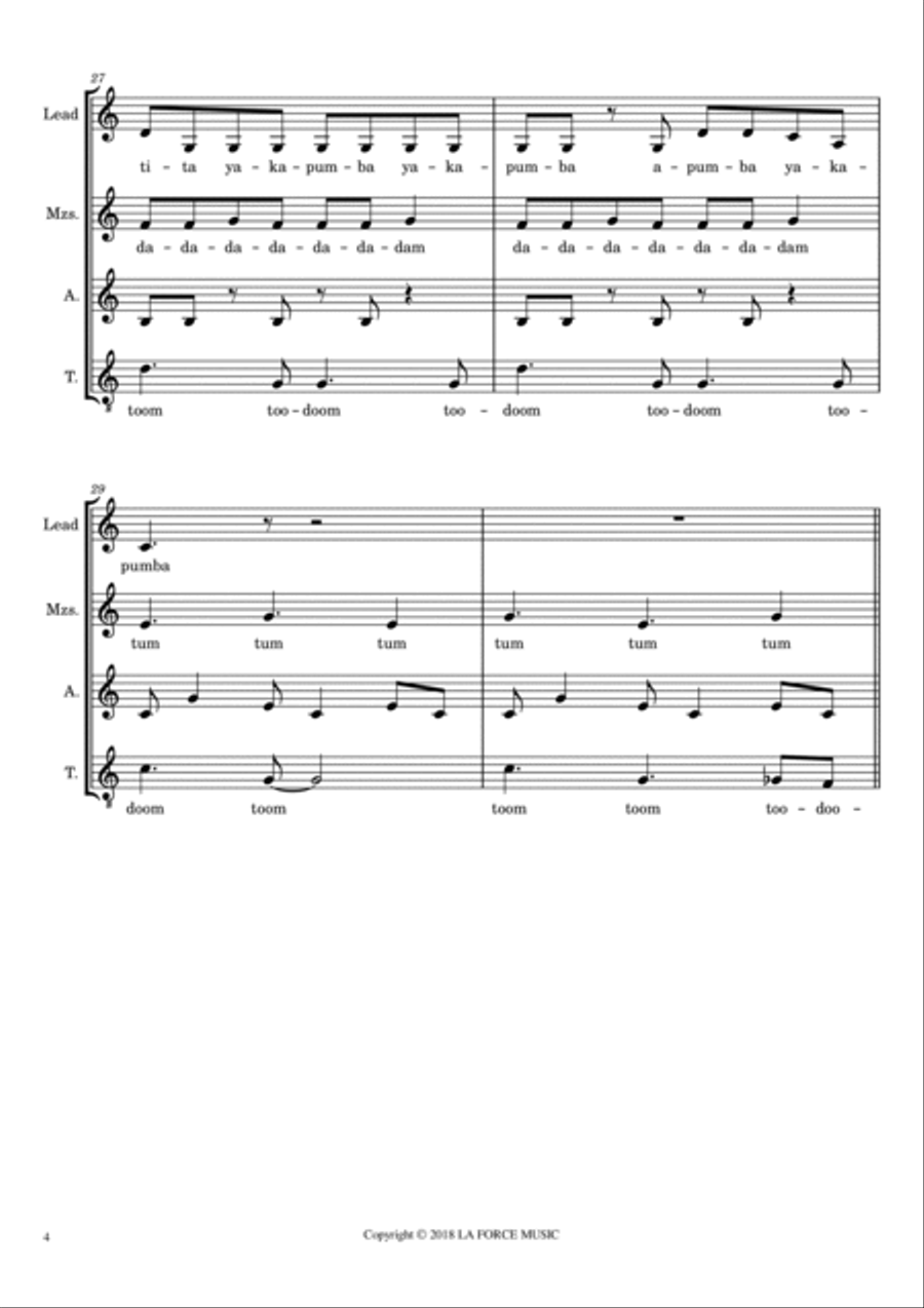 Duerme Negrito Duerme Negrito SSA scores gallery preview page 4