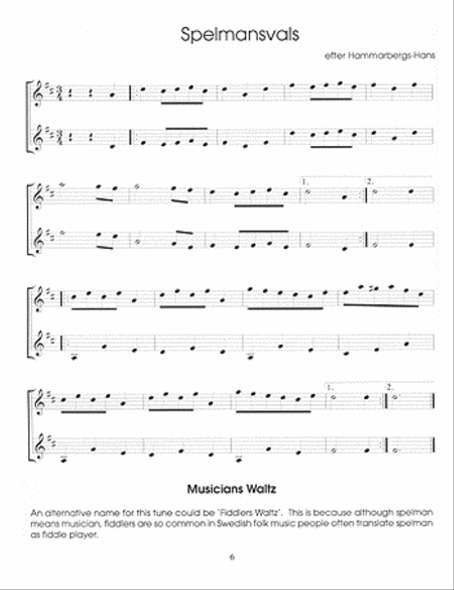 Favorite Swedish Fiddle Tunes Violin scores gallery preview page 5