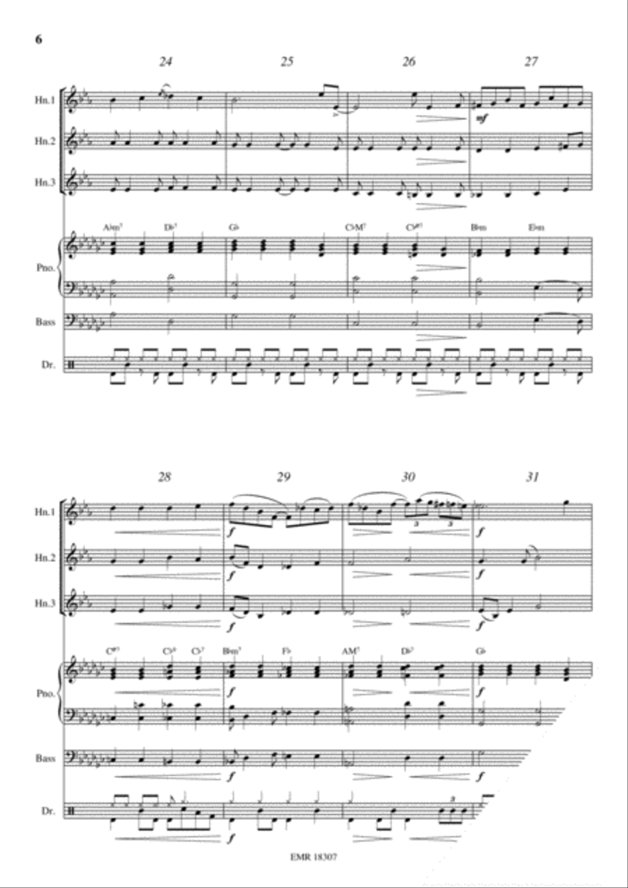 Bess, You Is My Woman Now Horn scores gallery preview page 6