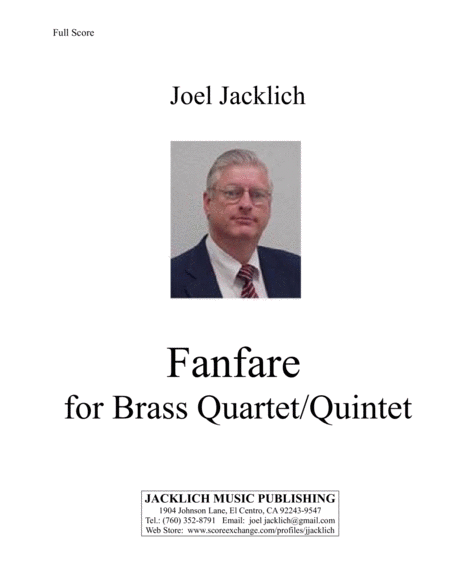 Fanfare for Brass Quartet/Quintet in E-flat image number null