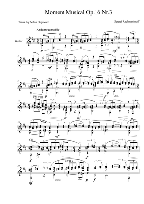 Moment Musical Op.16 Nr.3