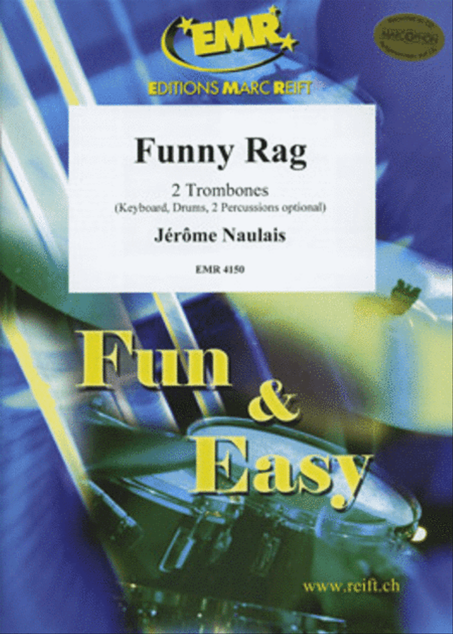 Funny Rag by Jerome Naulais Trombone Duet - Sheet Music