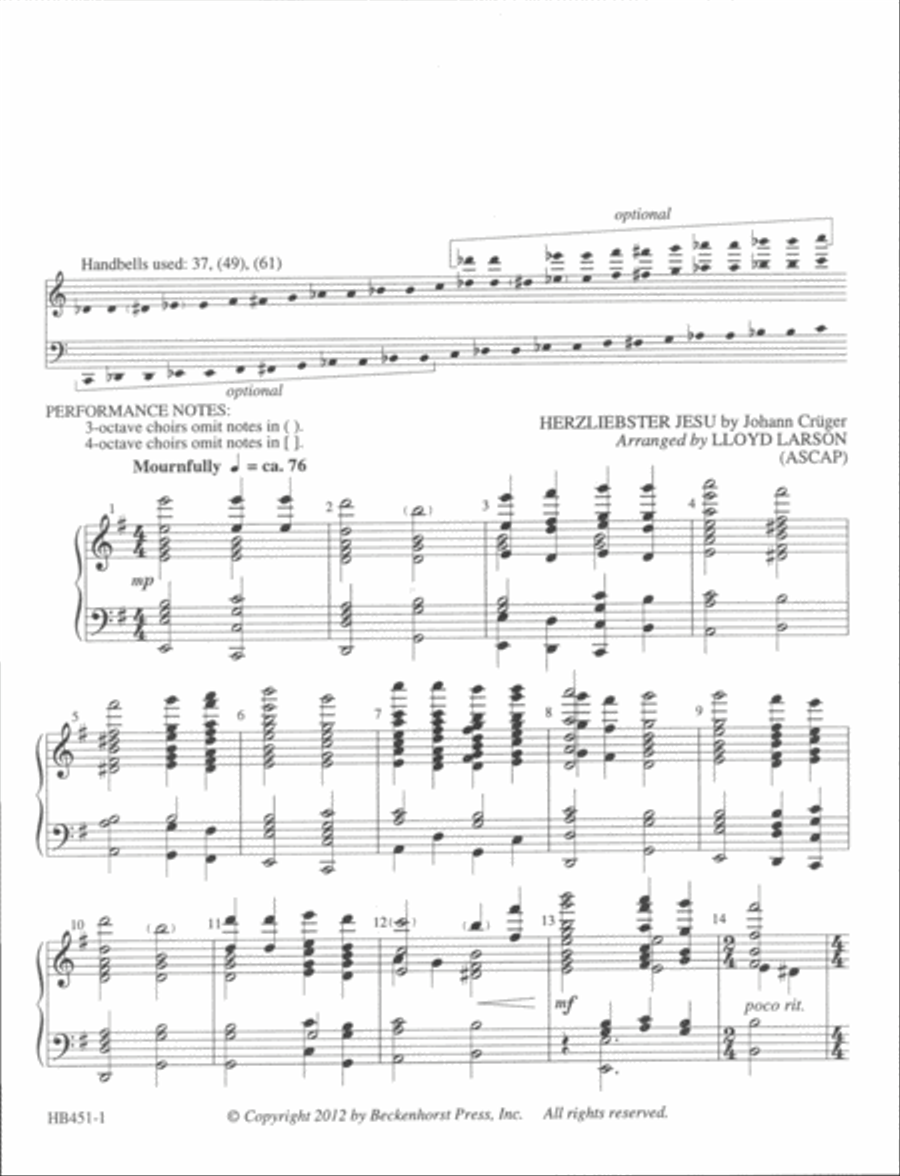 Ah, Holy Jesus 5-Octaves scores gallery preview page 2