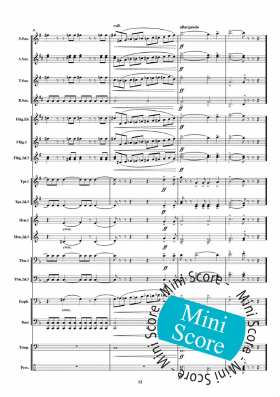 Regina Coeli Fanfare Band scores gallery preview page 18