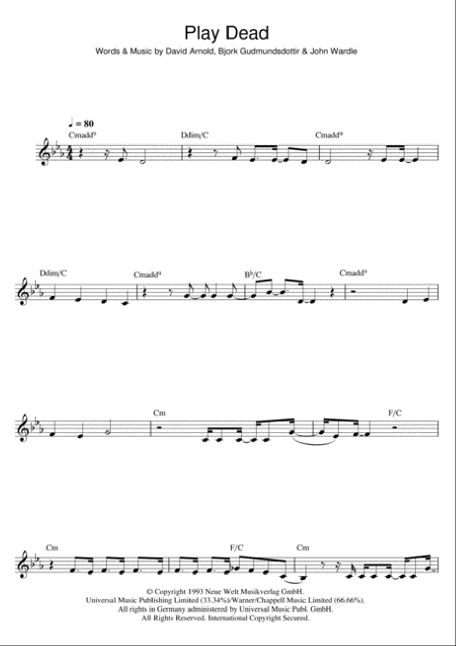 Play Dead Play Dead Flute Solo scores gallery preview page 1