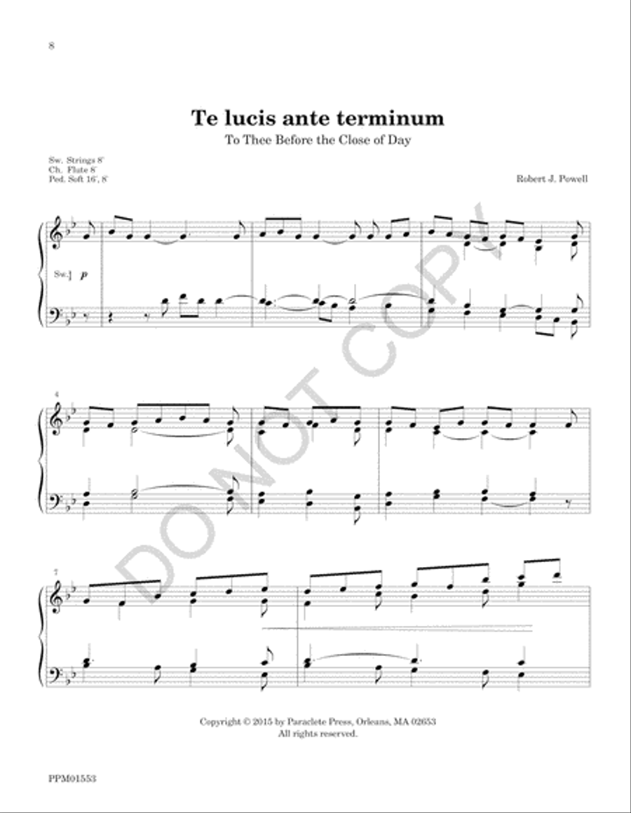 Five Plainsong Preludes for Organ Organ Solo scores gallery preview page 11