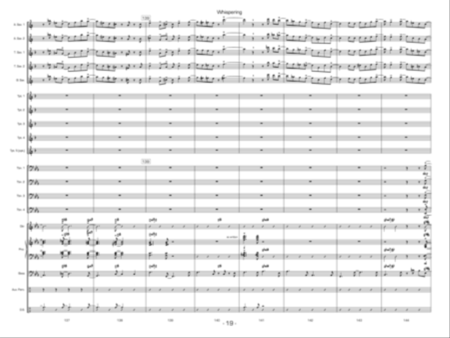 Whispering Whispering Jazz Ensemble scores gallery preview page 19