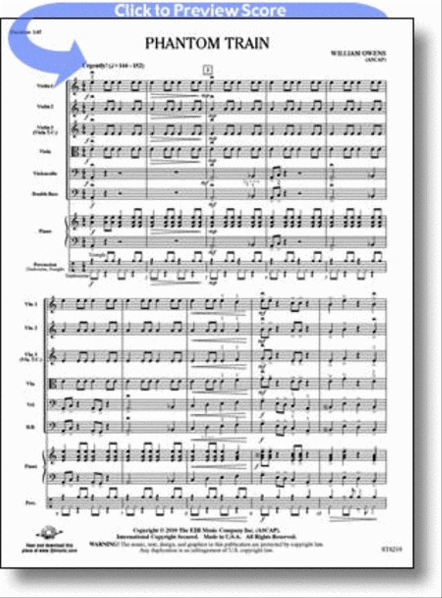 Phantom Train String Orchestra scores gallery preview page 1