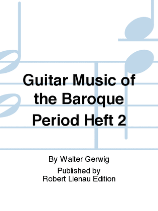 Book cover for Guitar Music of the Baroque Period Heft 2