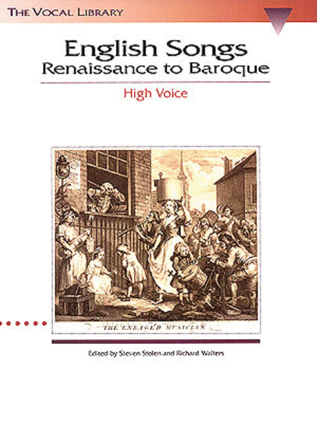English Songs: Renaissance to Baroque - High Voice (Book only)