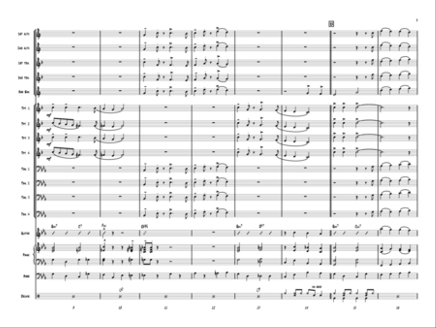 Hark The Herald Angels Swing! Jazz Ensemble scores gallery preview page 3