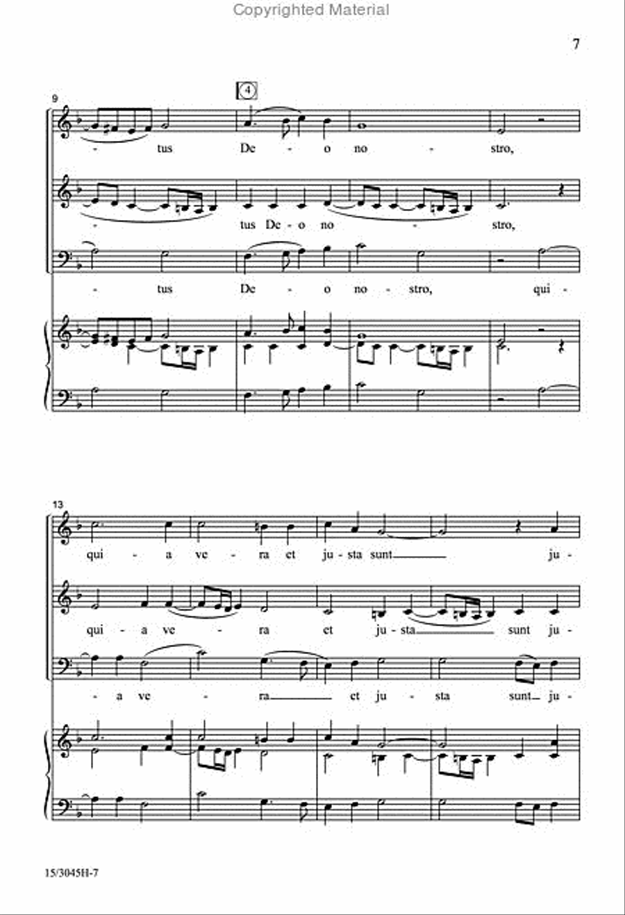 Two di Lasso Motets 3-Part scores gallery preview page 5