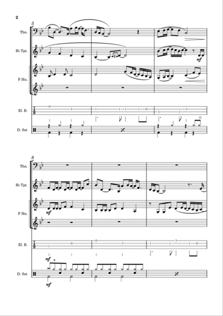 Nothing's Gonna Change My Love For You Horn scores gallery preview page 2