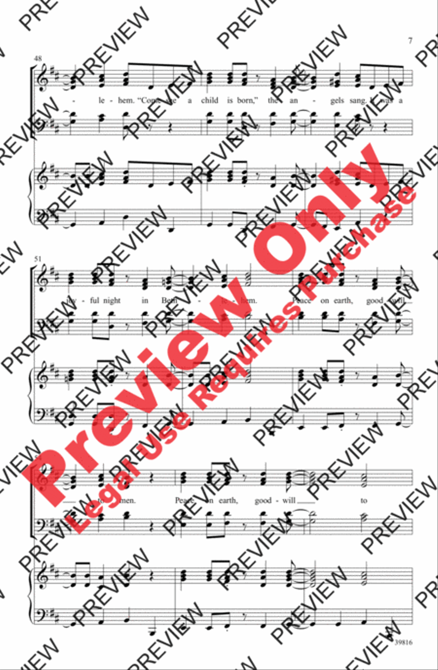A Joyful Night - SoundTrax CD (CD only) Choir scores gallery preview page 7