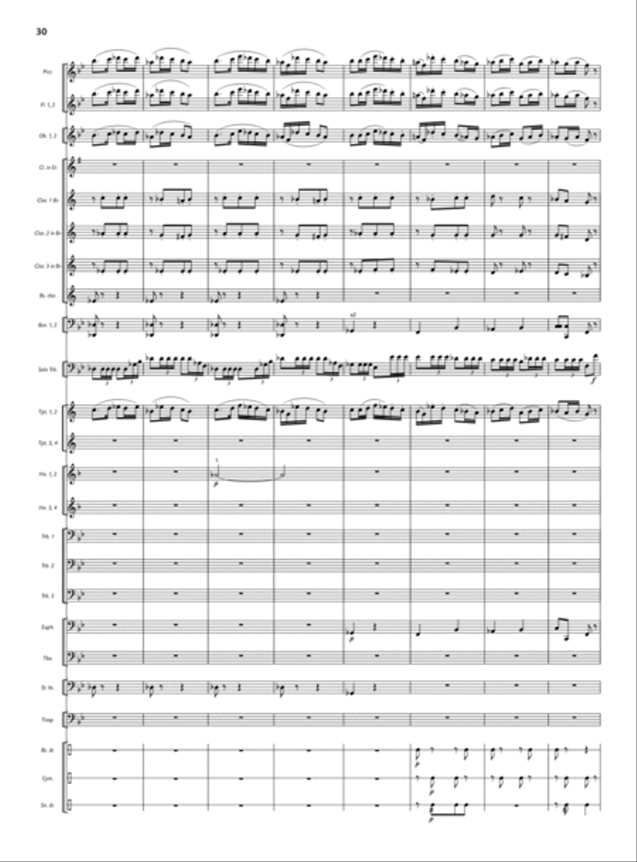Concert for Trombone and Wind Ensemble Small Ensemble scores gallery preview page 20