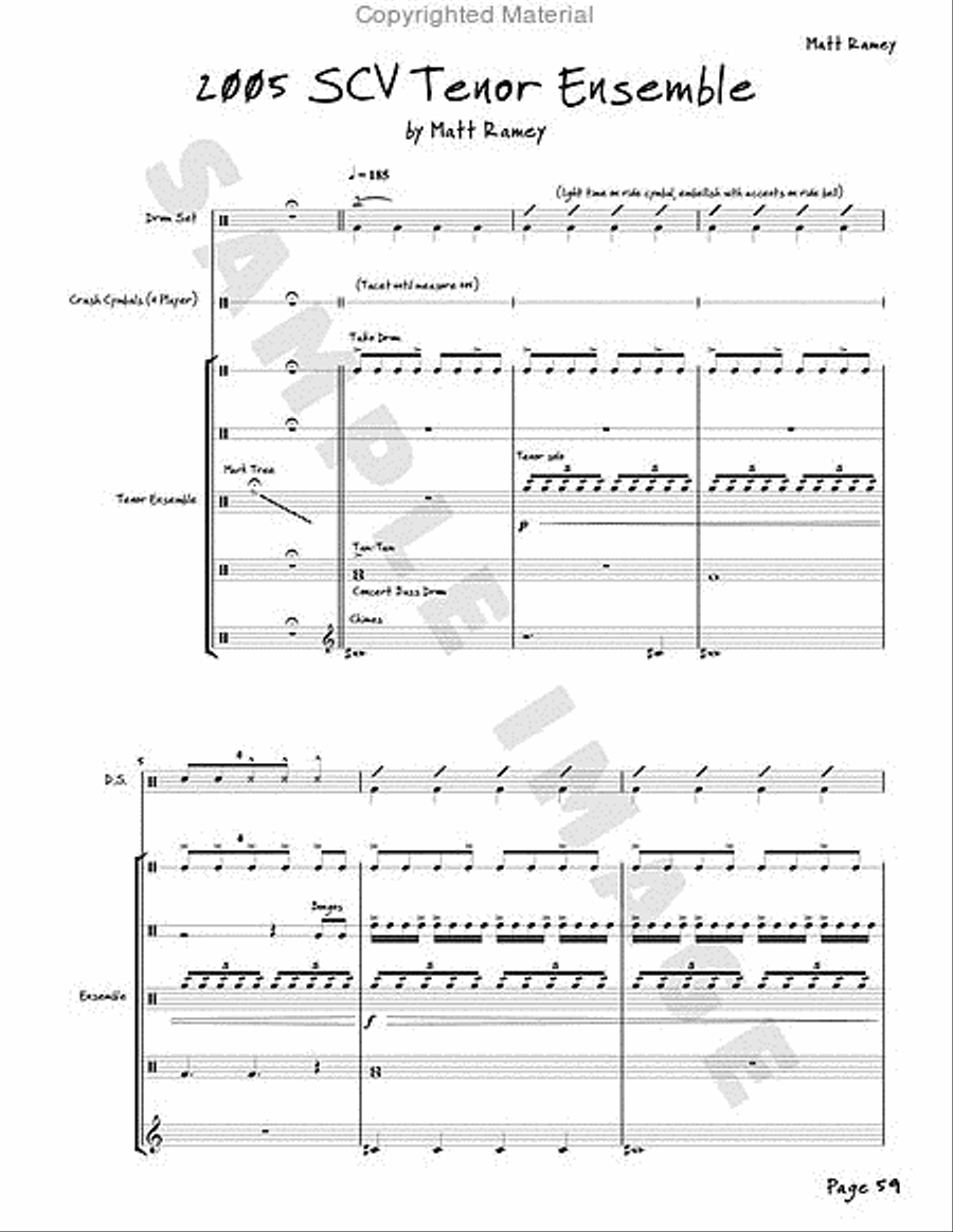 Violent Tenor Cream Drums scores gallery preview page 18