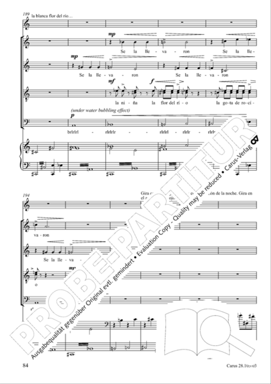 Water Water 4-Part scores gallery preview page 99