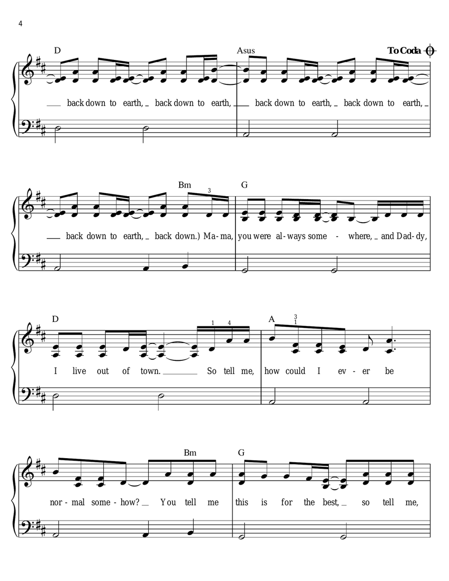 Down To Earth Voice scores gallery preview page 4