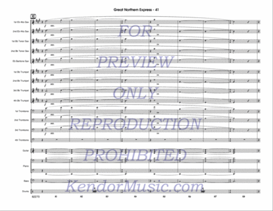Great Northern Express Jazz Ensemble scores gallery preview page 42