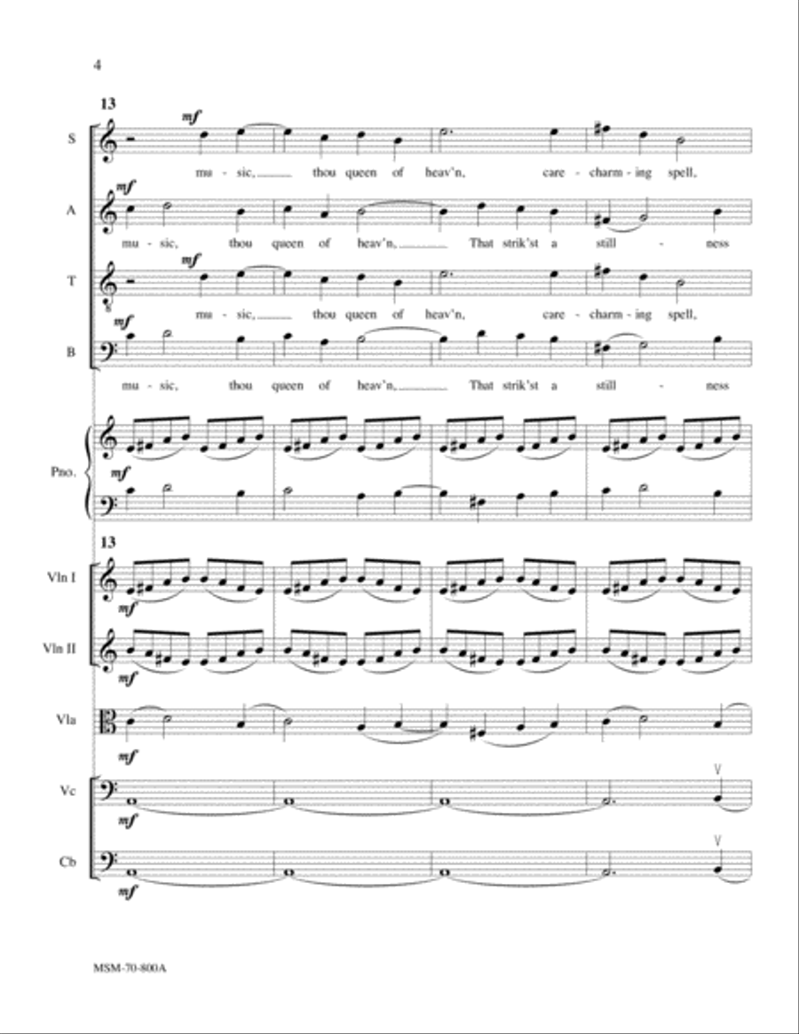 Serenade (Orchestra Score) Choir scores gallery preview page 5
