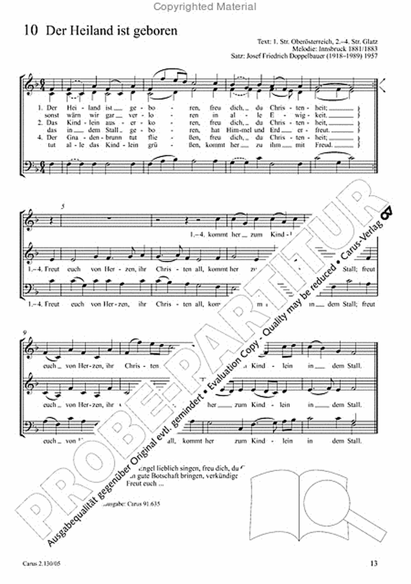 Advents- und Weihnachtslieder: Chorbuch 3stimmig. editionchor