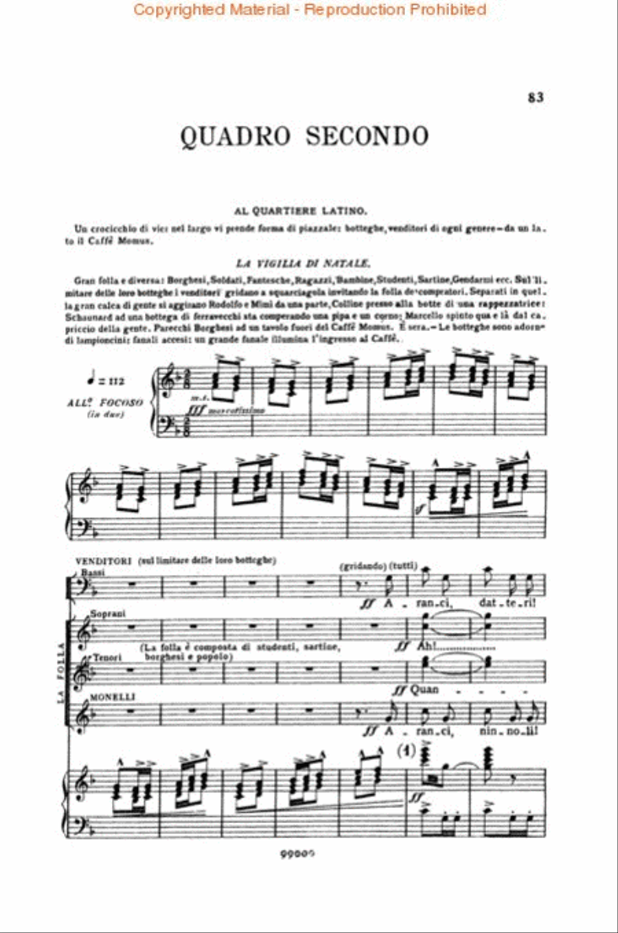 La Bohème La Bohème Voice scores gallery preview page 3