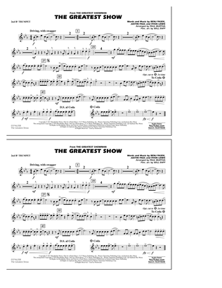 The Greatest Show (arr. Paul Murtha) - 2nd Bb Trumpet