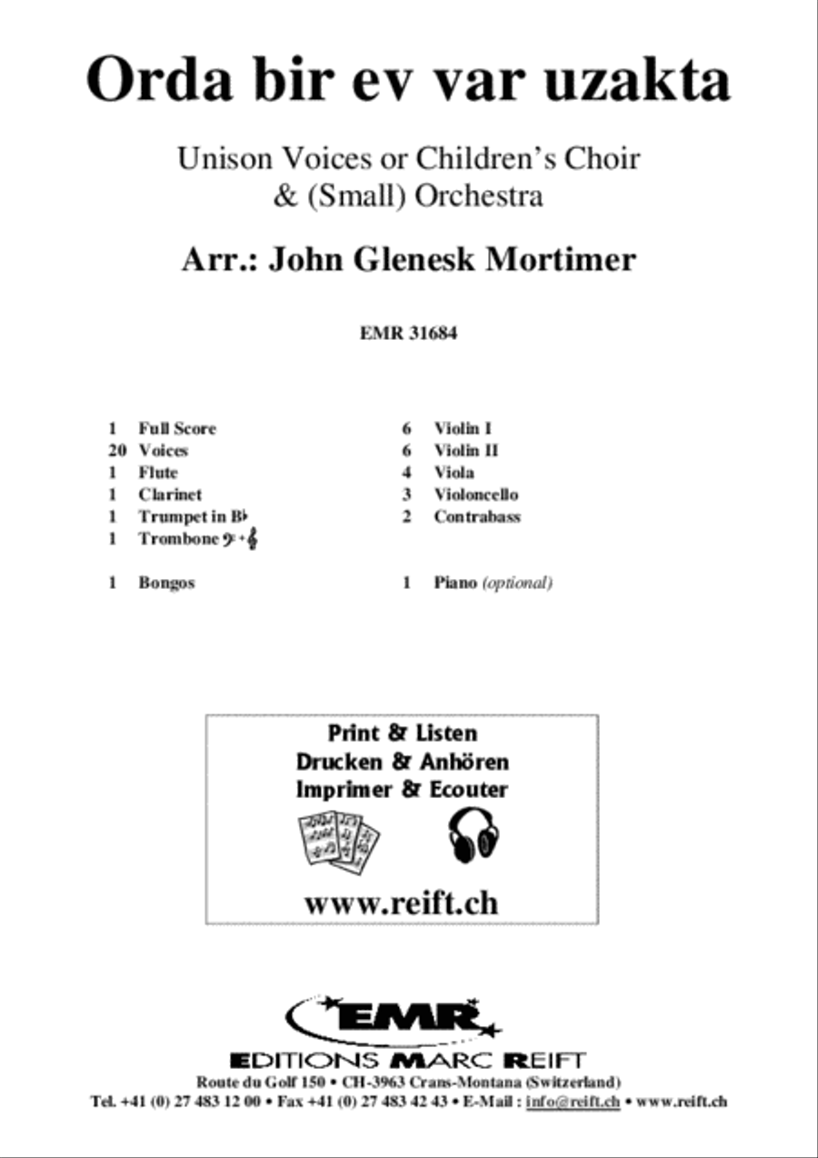 Orda bir ev var uzakta Orda bir ev var uzakta Unison Choir scores gallery preview page 2