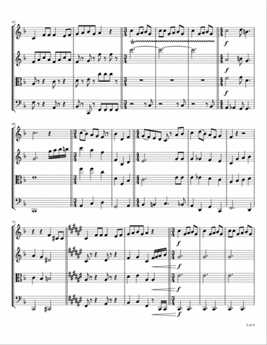 Twelve Days Of Christmas Twelve Days Of Christmas String Quartet scores gallery preview page 6