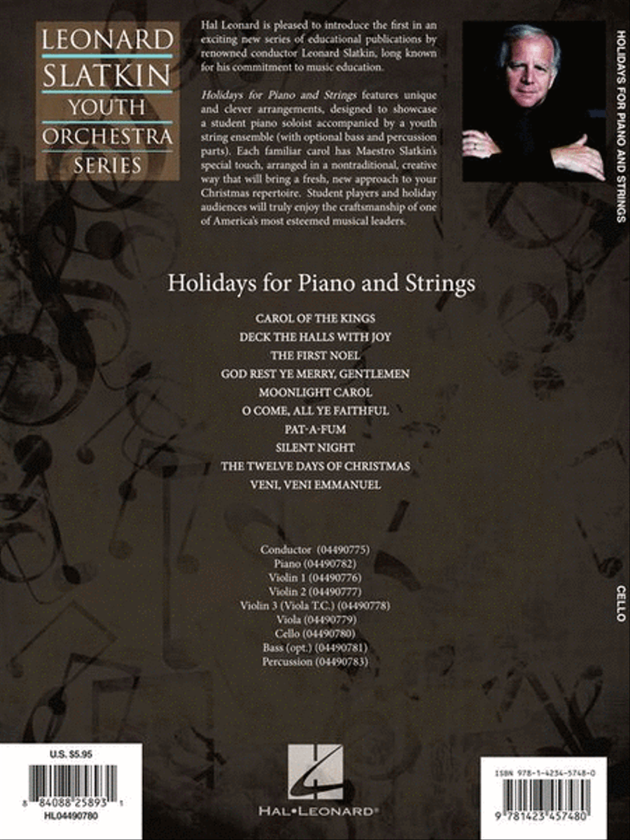 Holidays for Piano and Strings String Orchestra scores gallery preview page 7