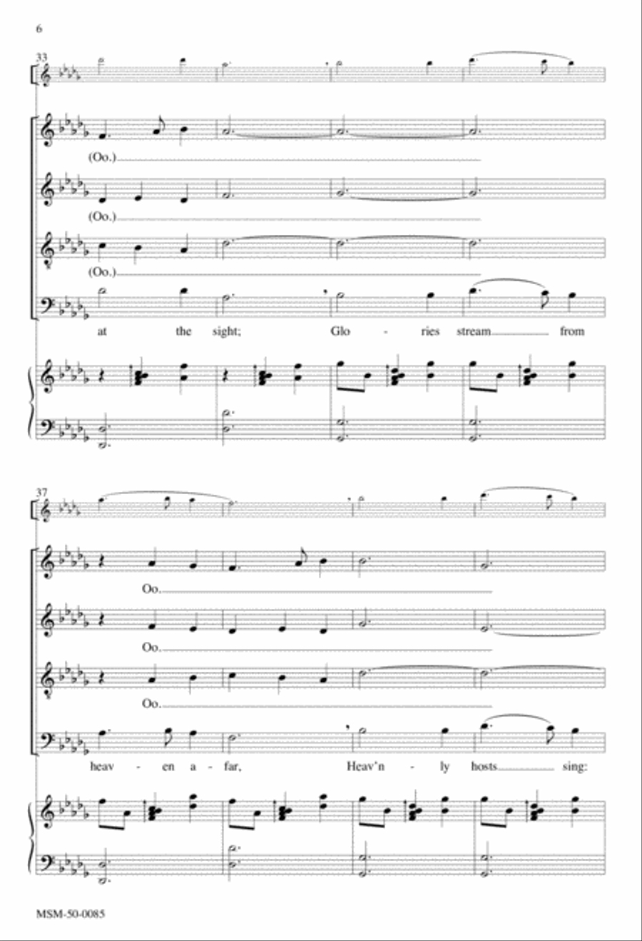 Silent Night 4-Part scores gallery preview page 5