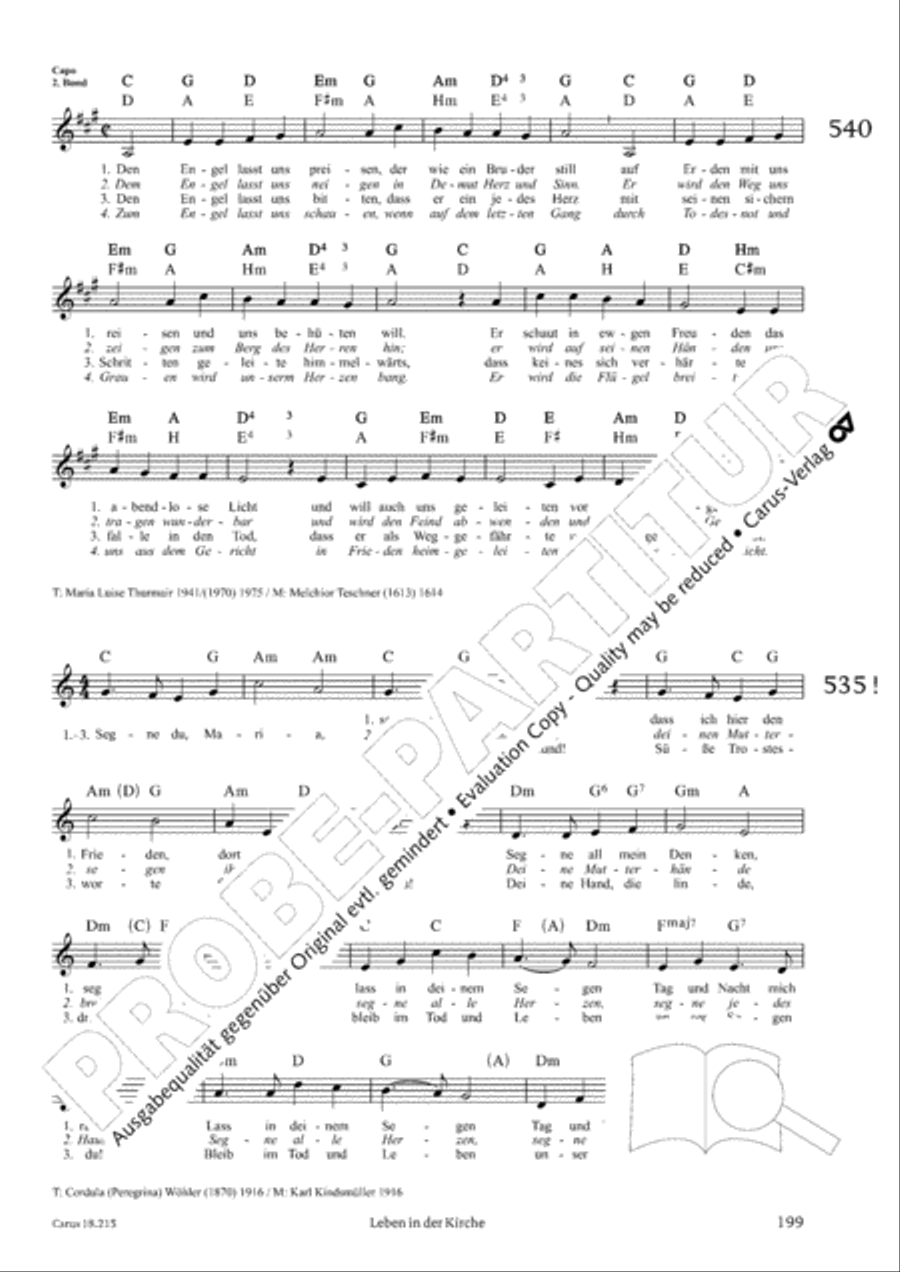 Gitarrenbuch zum Gotteslob Guitar scores gallery preview page 183