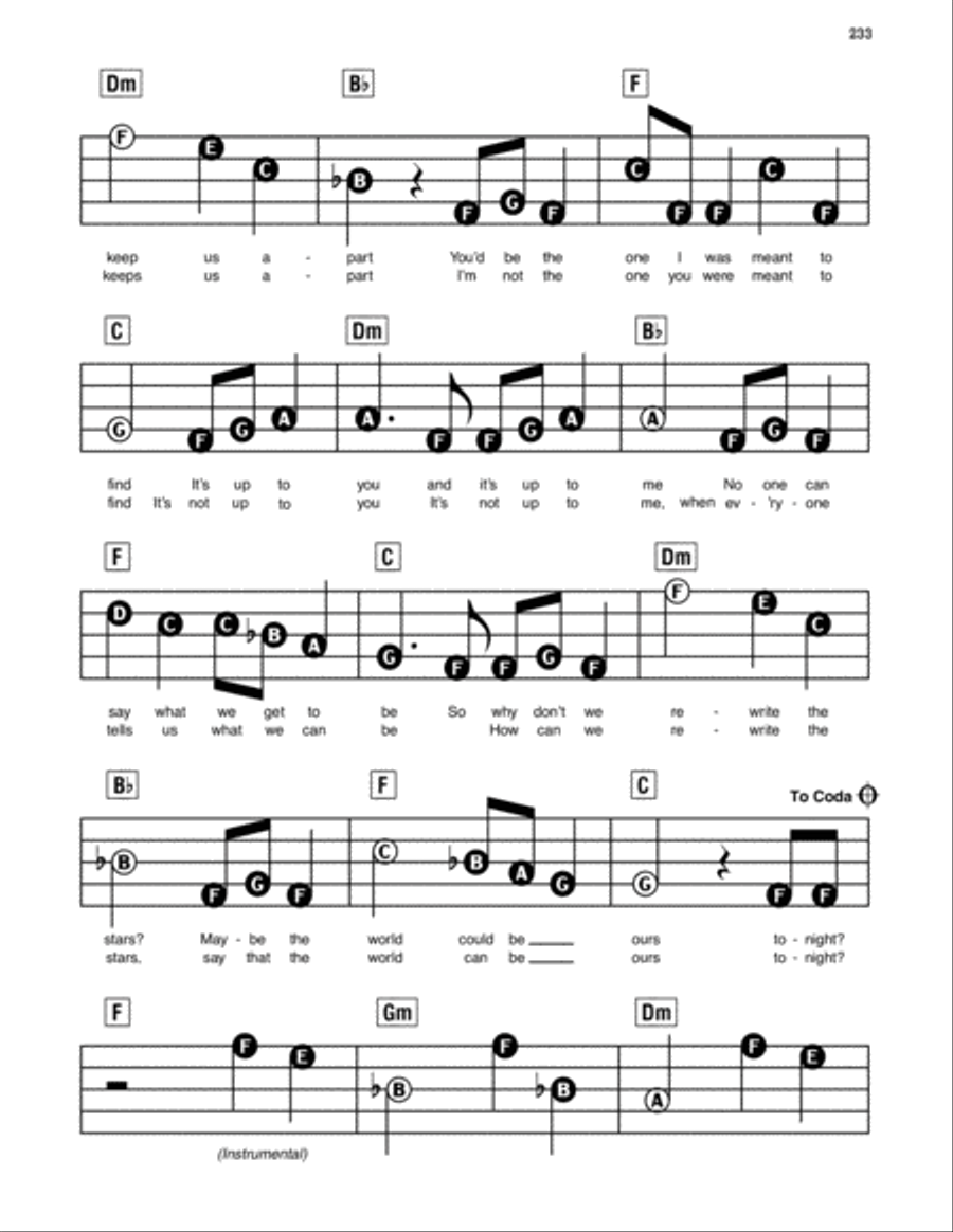 Rewrite The Stars (from The Greatest Showman) Electronic Keyboard scores gallery preview page 3