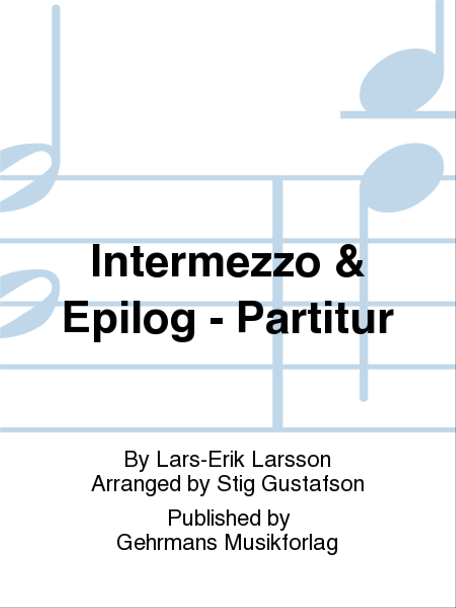 Intermezzo & Epilog - Partitur Orchestra scores gallery preview page 1
