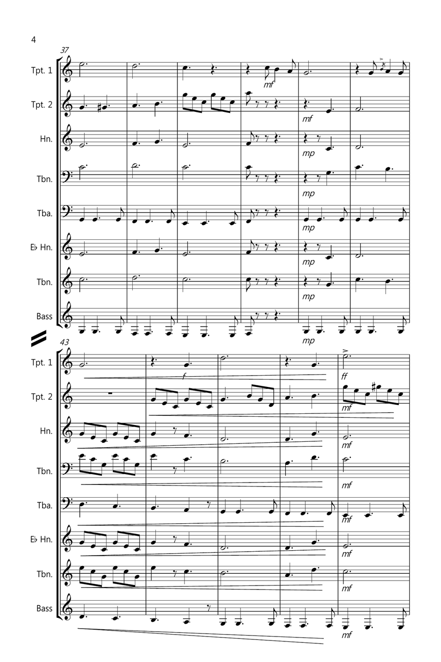 O Holy Night for Brass Quintet O Holy Night for Brass Quintet Brass Quintet scores gallery preview page 4