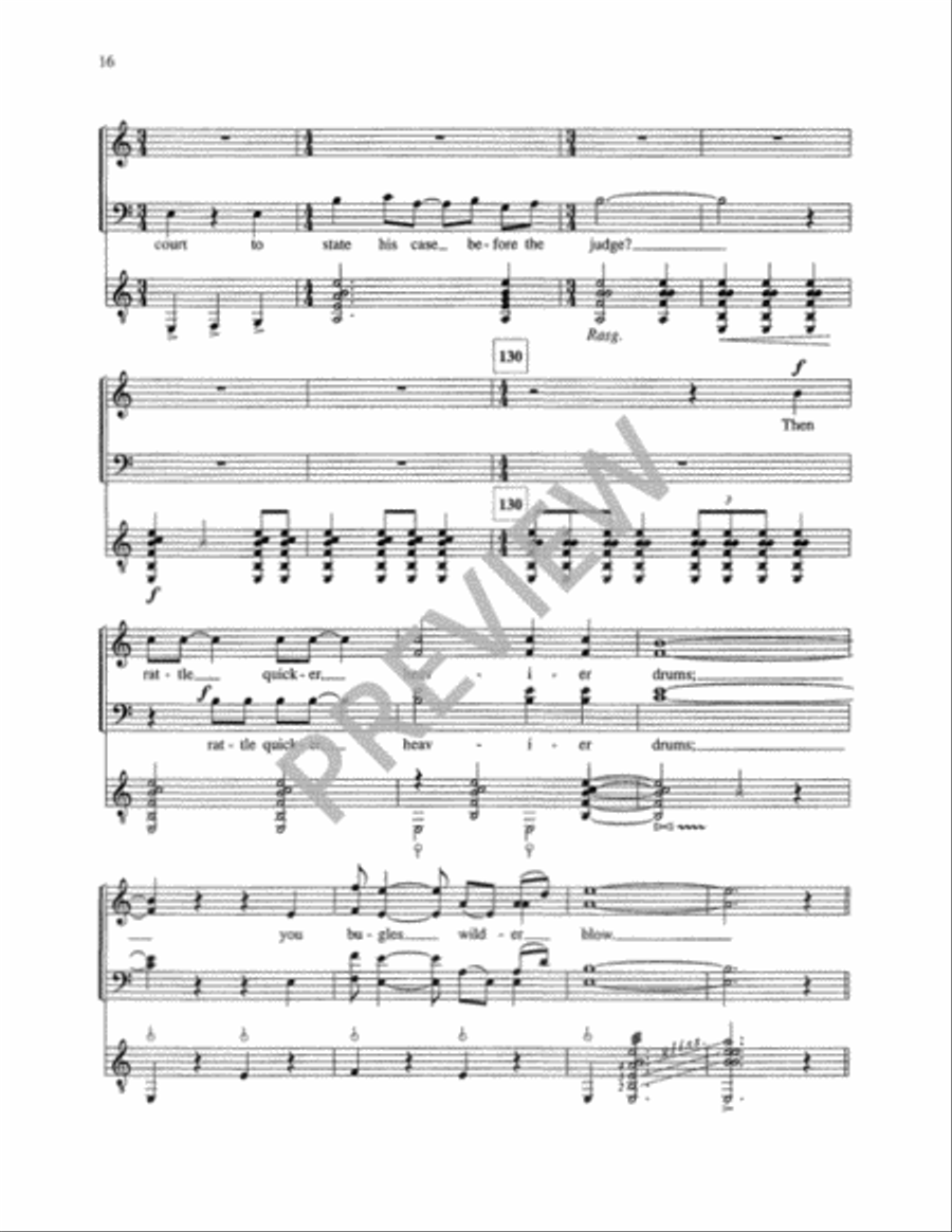 A Procession Winding Around Me (Vocal Score) 4-Part scores gallery preview page 18