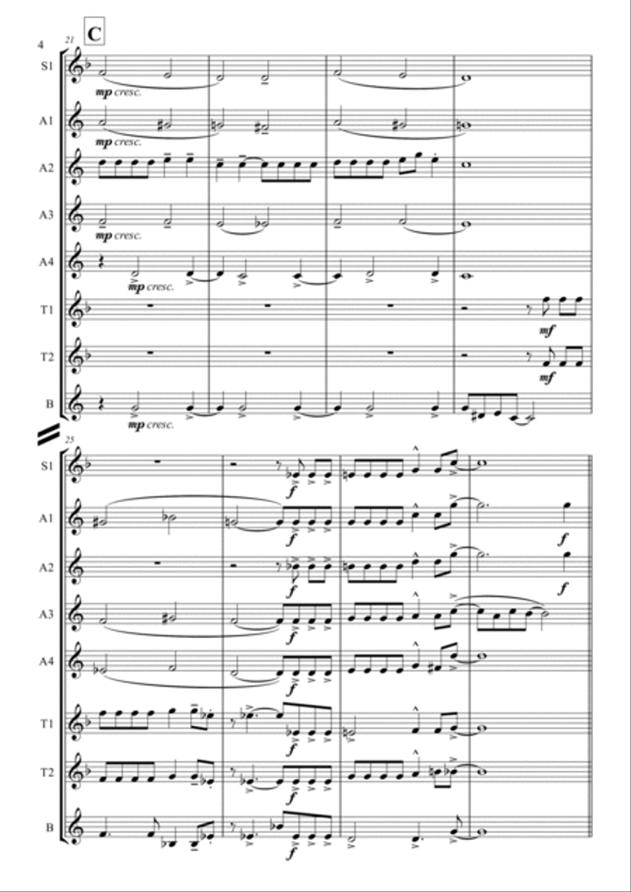 Blue Moon Woodwind Ensemble scores gallery preview page 4