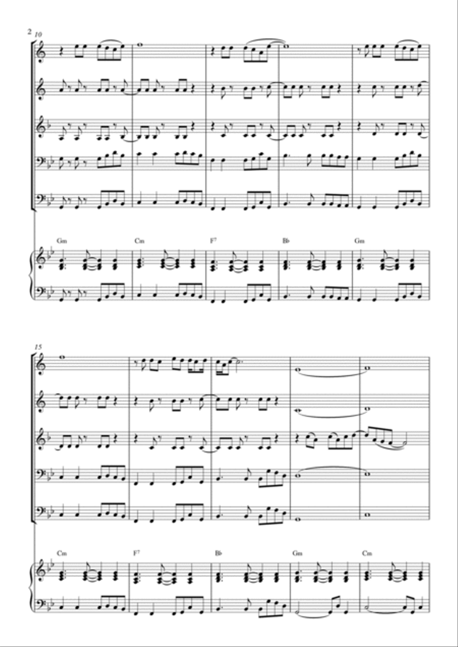 Flowers Brass Quintet scores gallery preview page 2