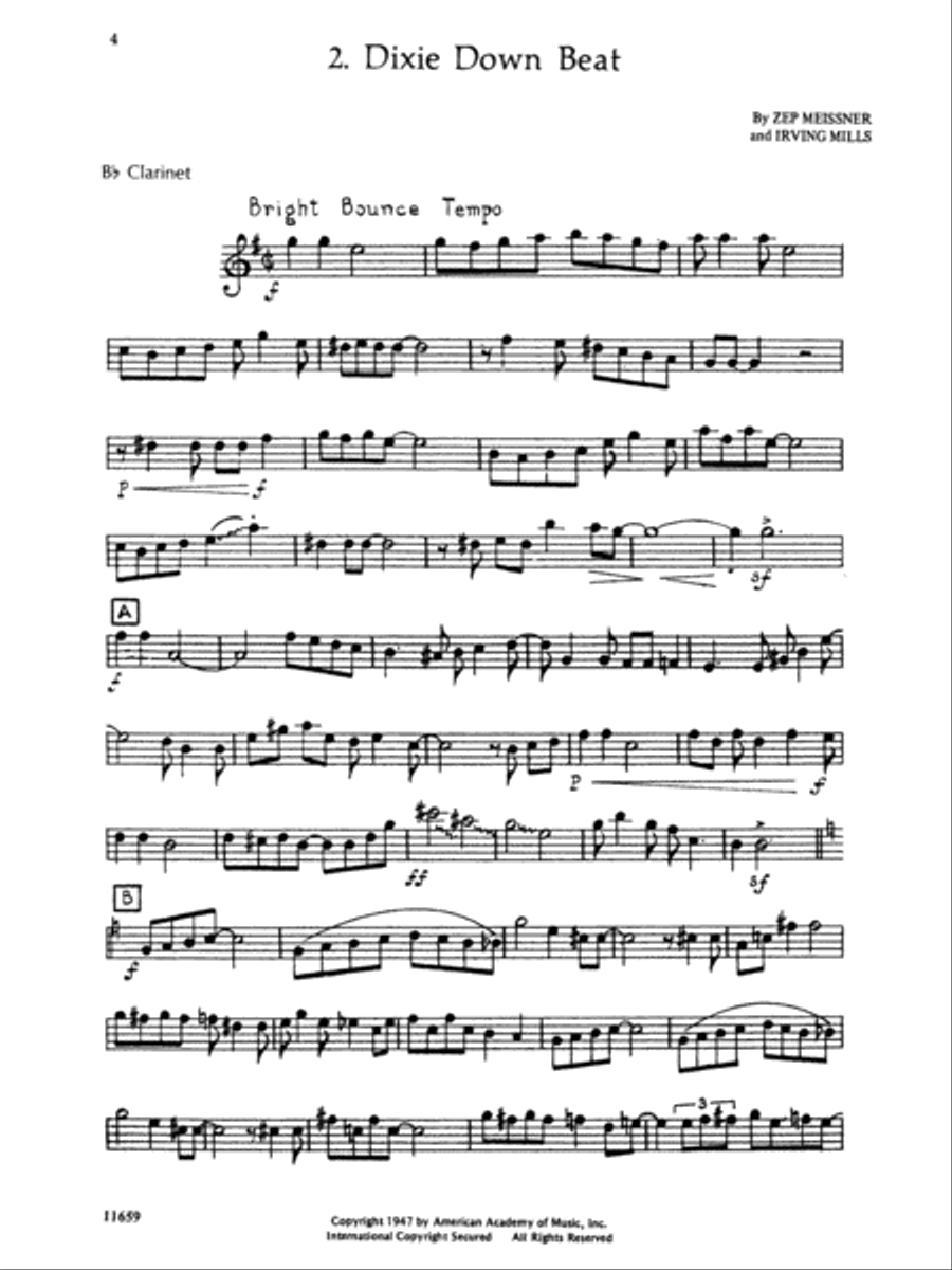 Dixieland Beat (Clarinet) Jazz Ensemble scores gallery preview page 5