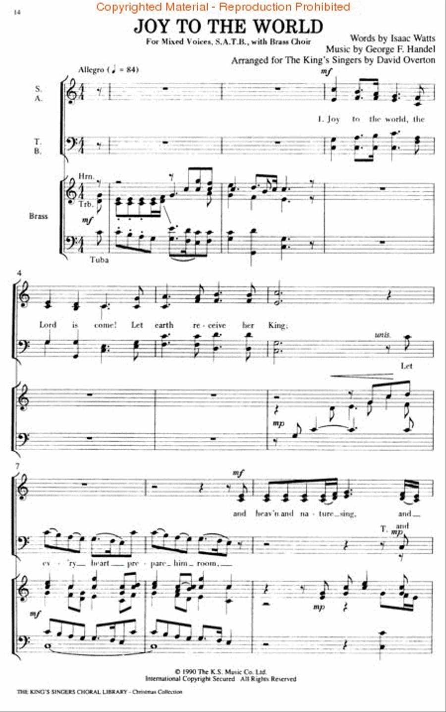 The King's Singers Choral Library (Christmas Collection) 4-Part scores gallery preview page 3